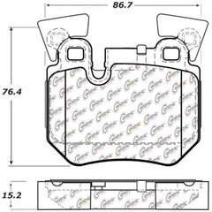Kies-Motorsports Stoptech StopTech Street Touring 08-09 BMW 128i/135i Coupe Rear Brake Pads