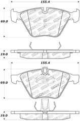 Kies-Motorsports Stoptech StopTech Street Touring 11-12 BMW Z4 (E86) Front Brake Pads