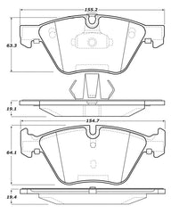 Kies-Motorsports Stoptech StopTech Street Touring 12 BMW X1 / 09-13 Z4 Front Brake Pads