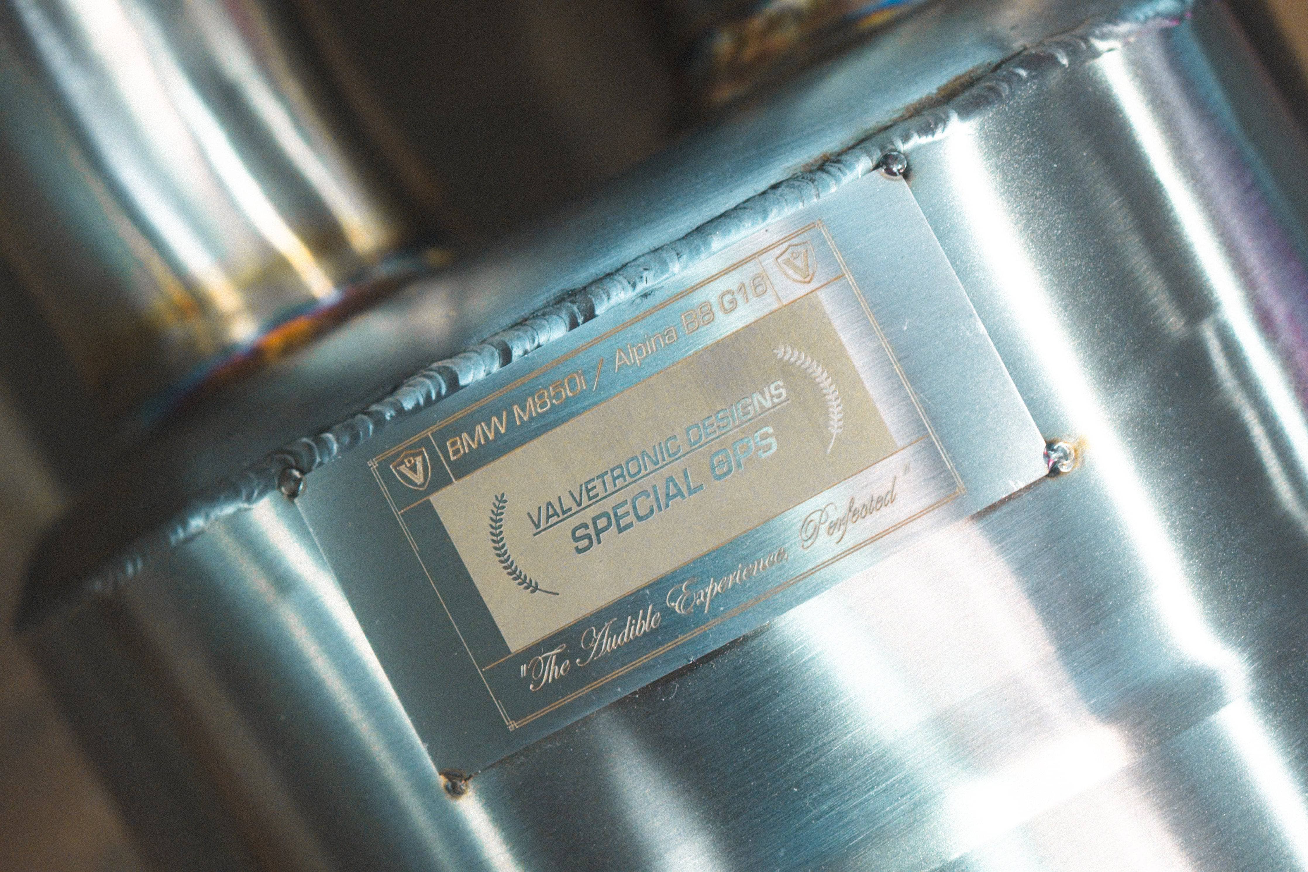 Kies-Motorsports Valvetronic Designs Alpina B8 / BMW G16 M850i Valved Sport Exhaust System