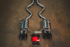 Kies-Motorsports Valvetronic Designs BMW E9x M3 Valved Sport Exhaust System (V2) AXLEBACK ONLY / (4) BLACK (3.5" OUTLET)