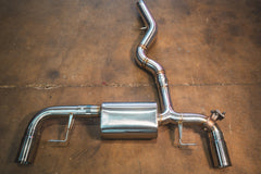 Kies-Motorsports Valvetronic Designs BMW G20/G22 330i/430i Valved Axleback Exhaust System Brushed Steel