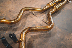 Kies-Motorsports Valvetronic Designs BMW M3 E9x V2 Valved Race Exhaust System (GOLD)