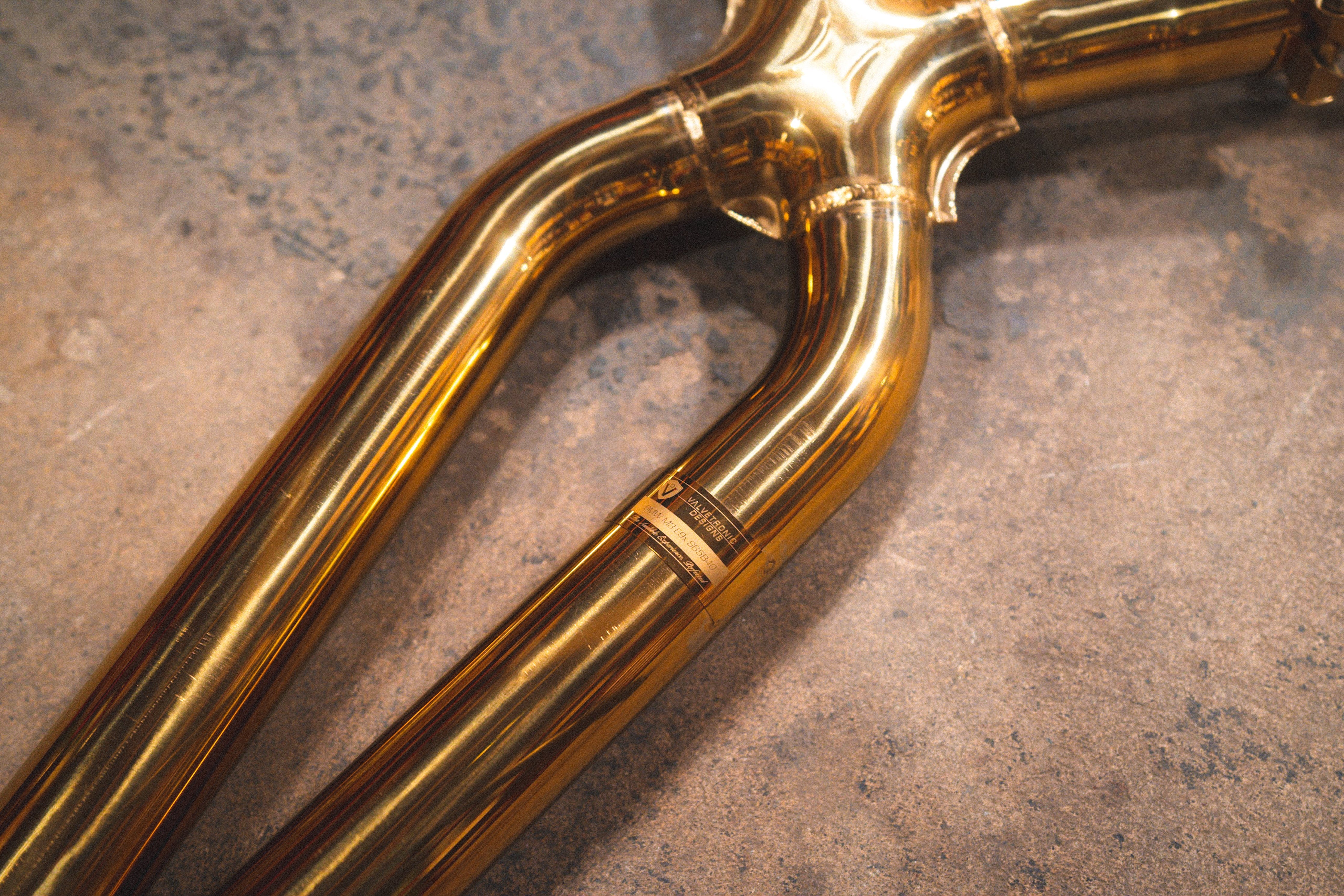 Kies-Motorsports Valvetronic Designs BMW M3 E9x V2 Valved Race Exhaust System (GOLD)