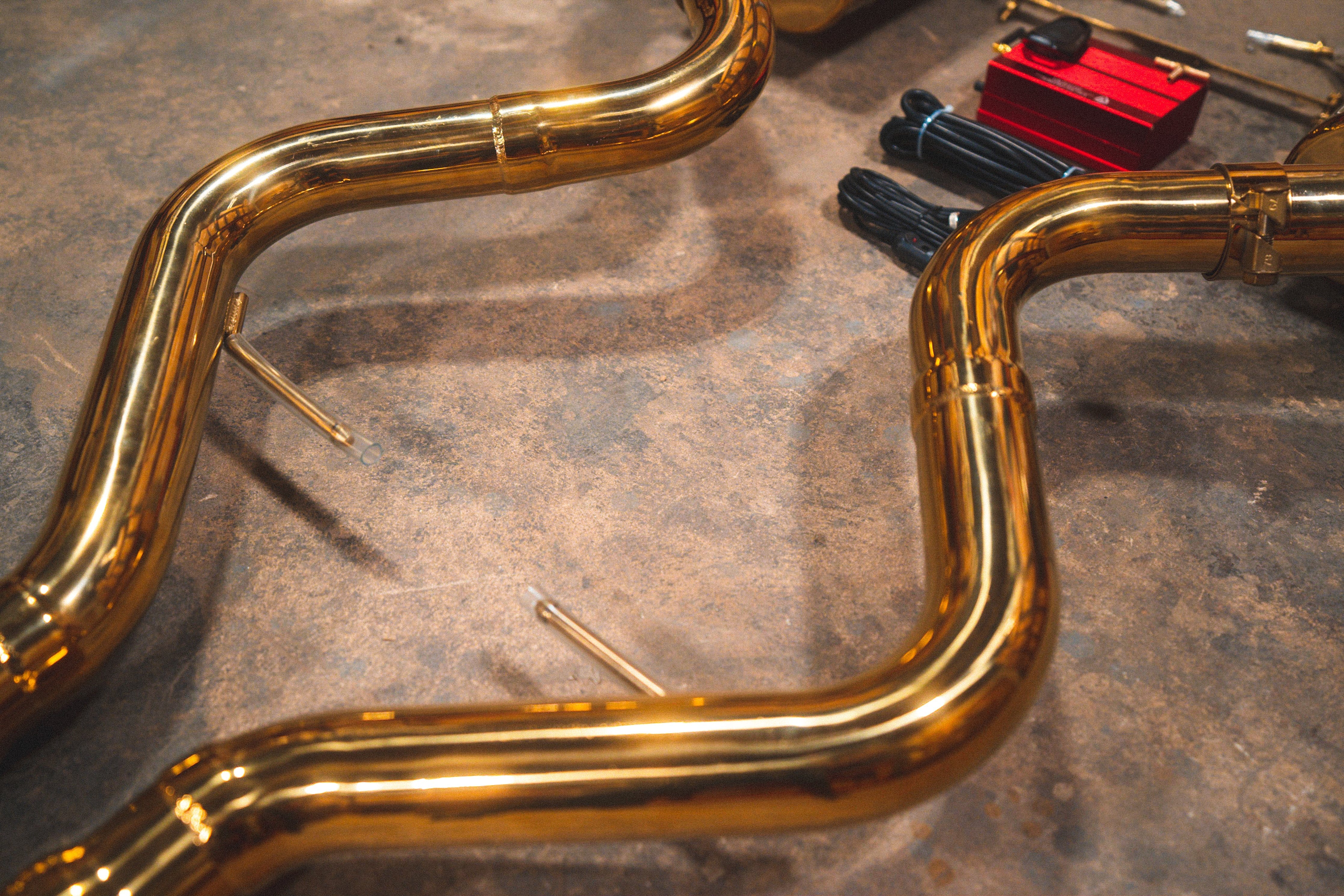 Kies-Motorsports Valvetronic Designs BMW M3 E9x V2 Valved Race Exhaust System (GOLD)