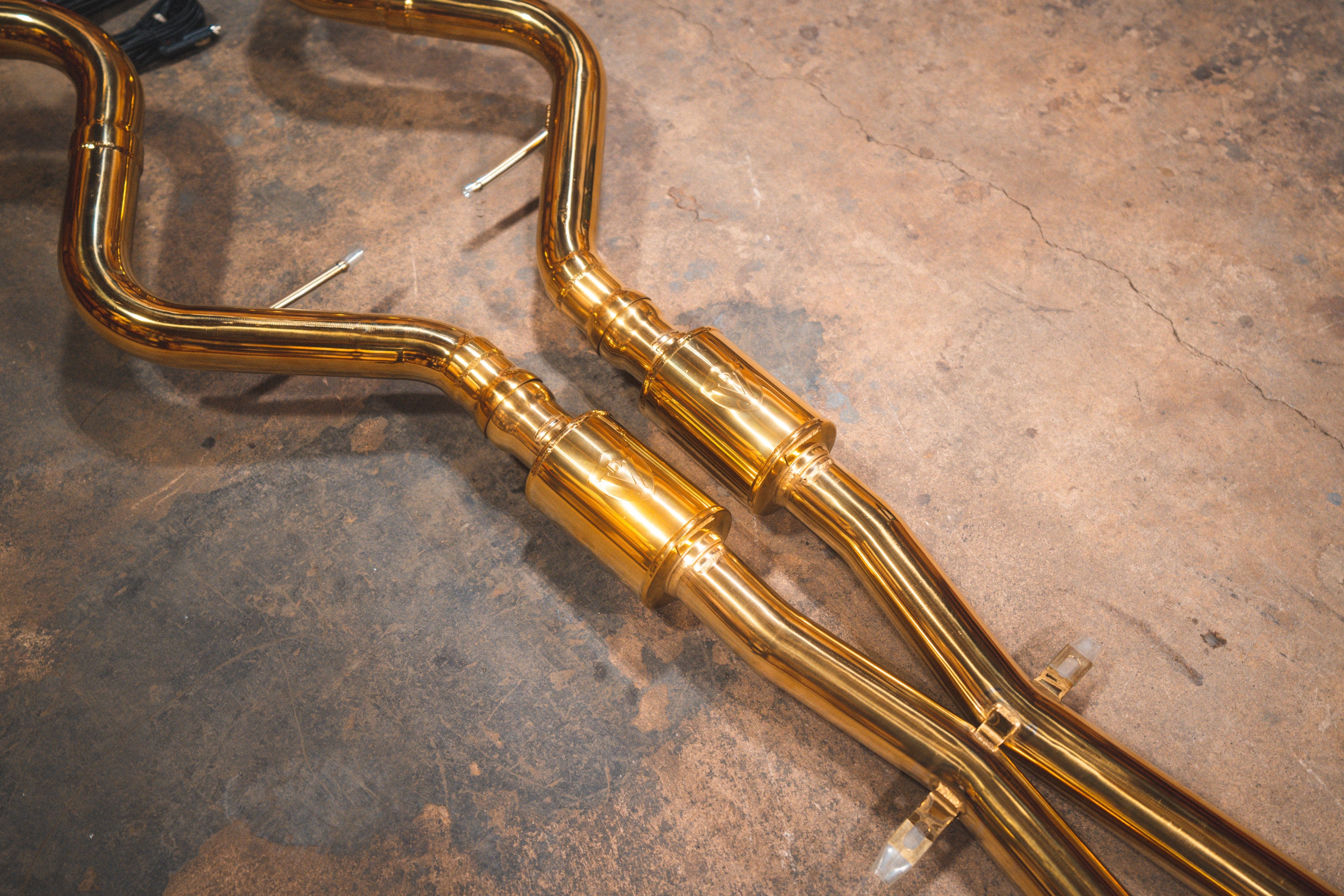 Kies-Motorsports Valvetronic Designs BMW M3 E9x V2 Valved Race Exhaust System (GOLD)