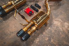 Kies-Motorsports Valvetronic Designs BMW M3 E9x V2 Valved Race Exhaust System (GOLD)