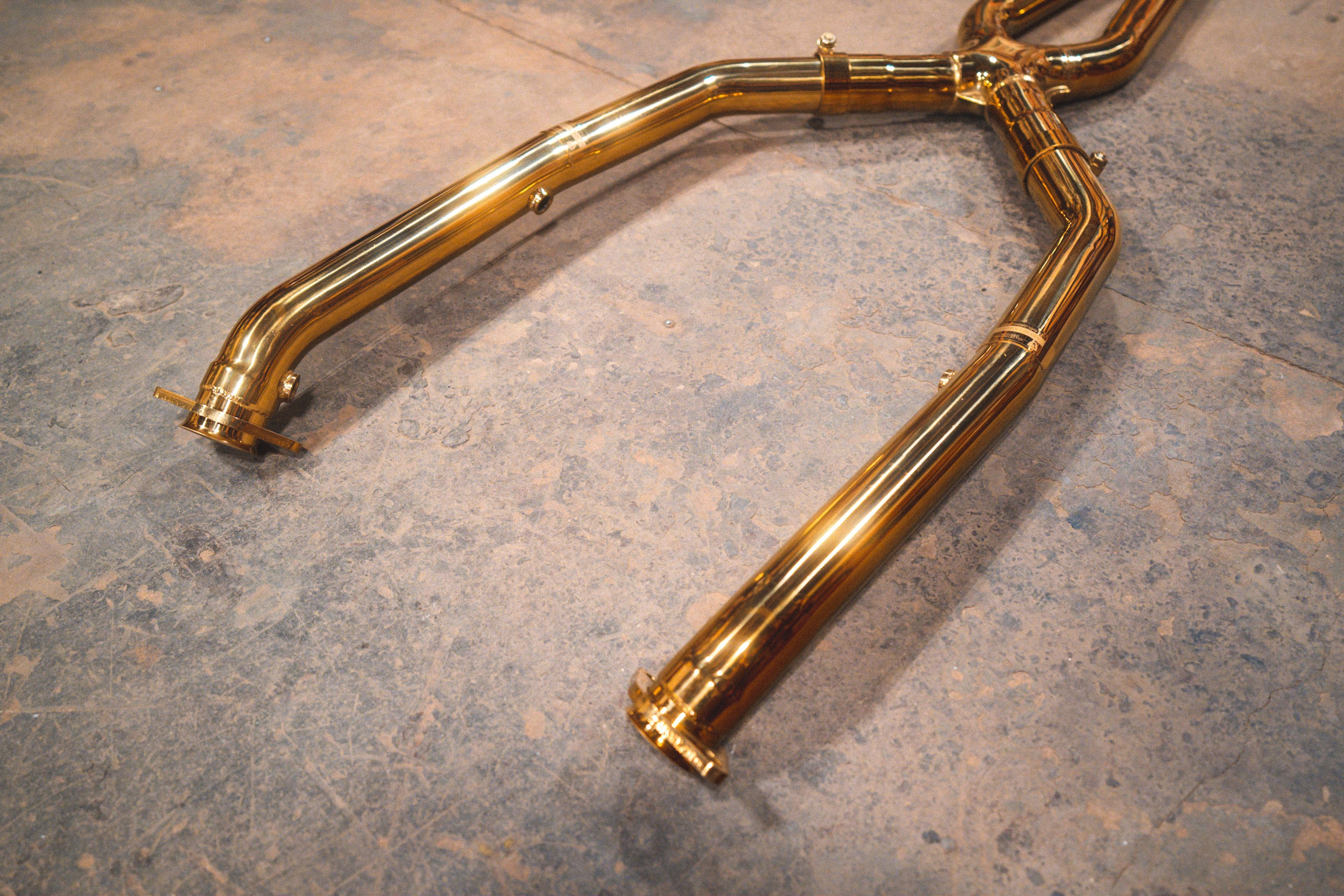 Kies-Motorsports Valvetronic Designs BMW M3 E9x V2 Valved Race Exhaust System (GOLD)