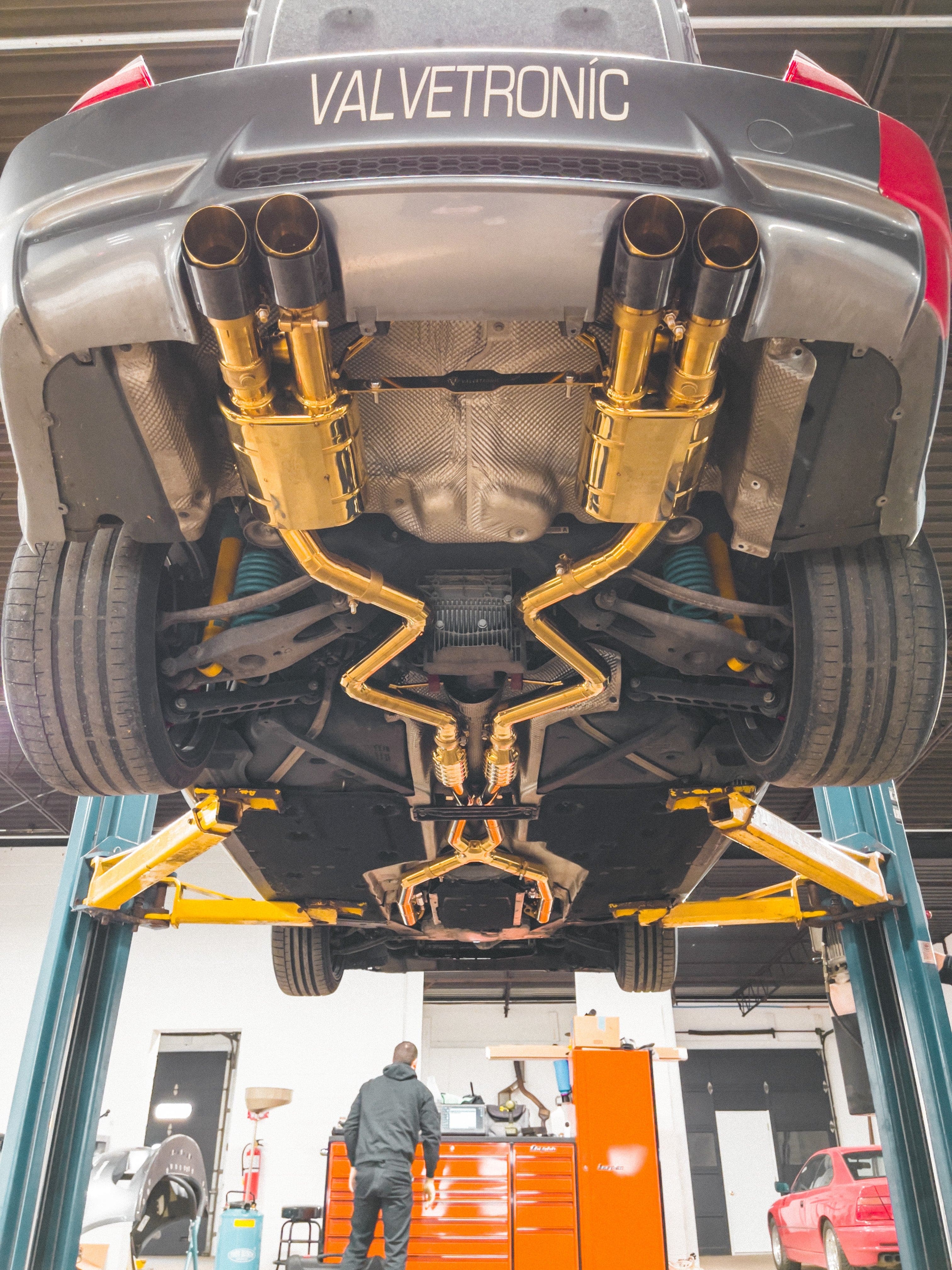 Kies-Motorsports Valvetronic Designs BMW M3 E9x V2 Valved Race Exhaust System (GOLD)