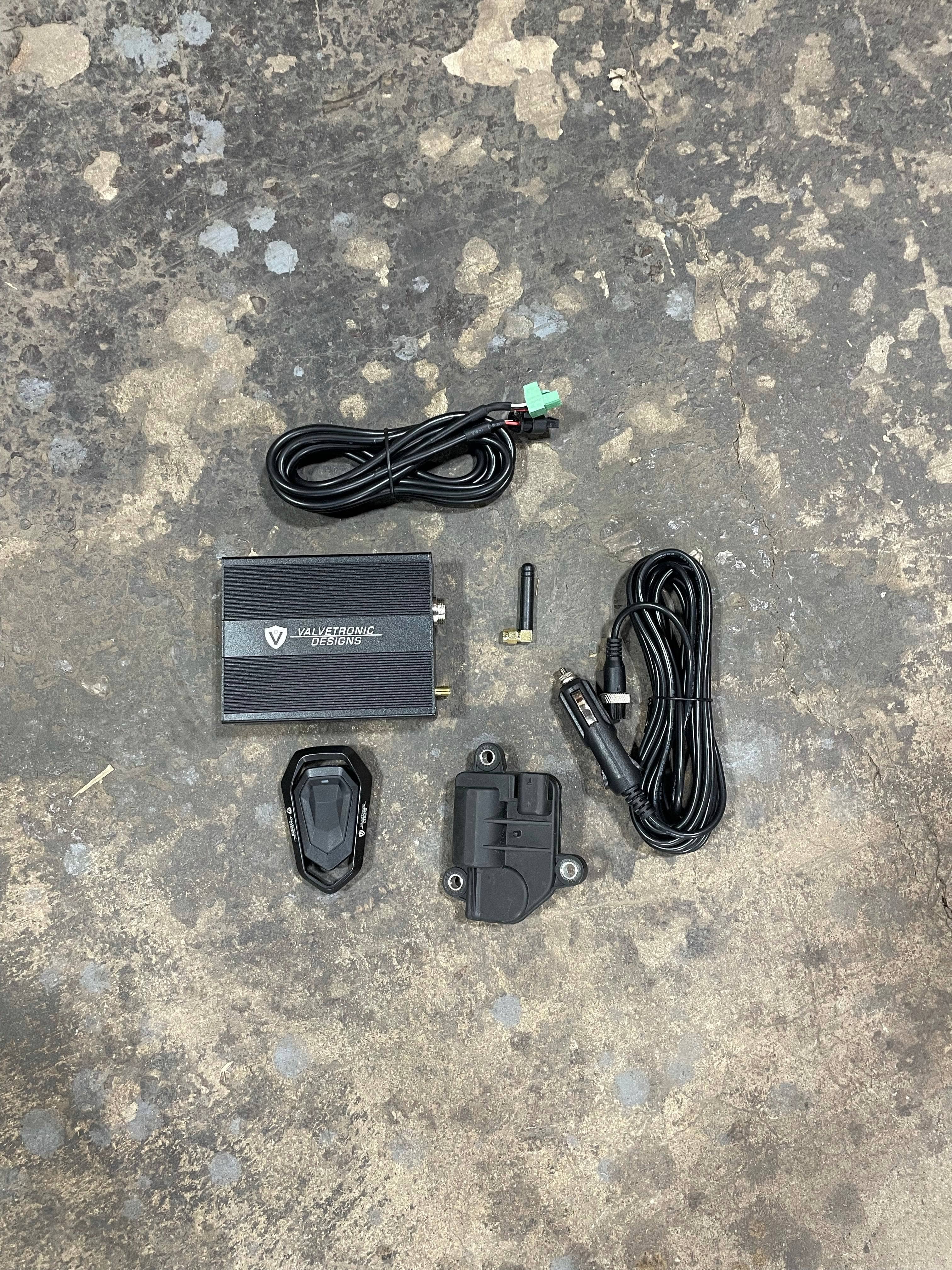 Kies-Motorsports Valvetronic Designs Electronic Exhaust Valve Control Kit 1 Valve Actuator + 1 Valve to controller wire