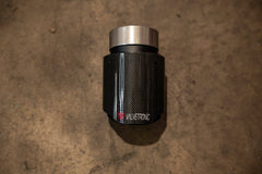 Kies-Motorsports Valvetronic Designs Valvetronic Designs 4.0 Inch Outlet Exhaust Tips (Exclusive) 1x1 Carbon Fiber / 3" Inlet