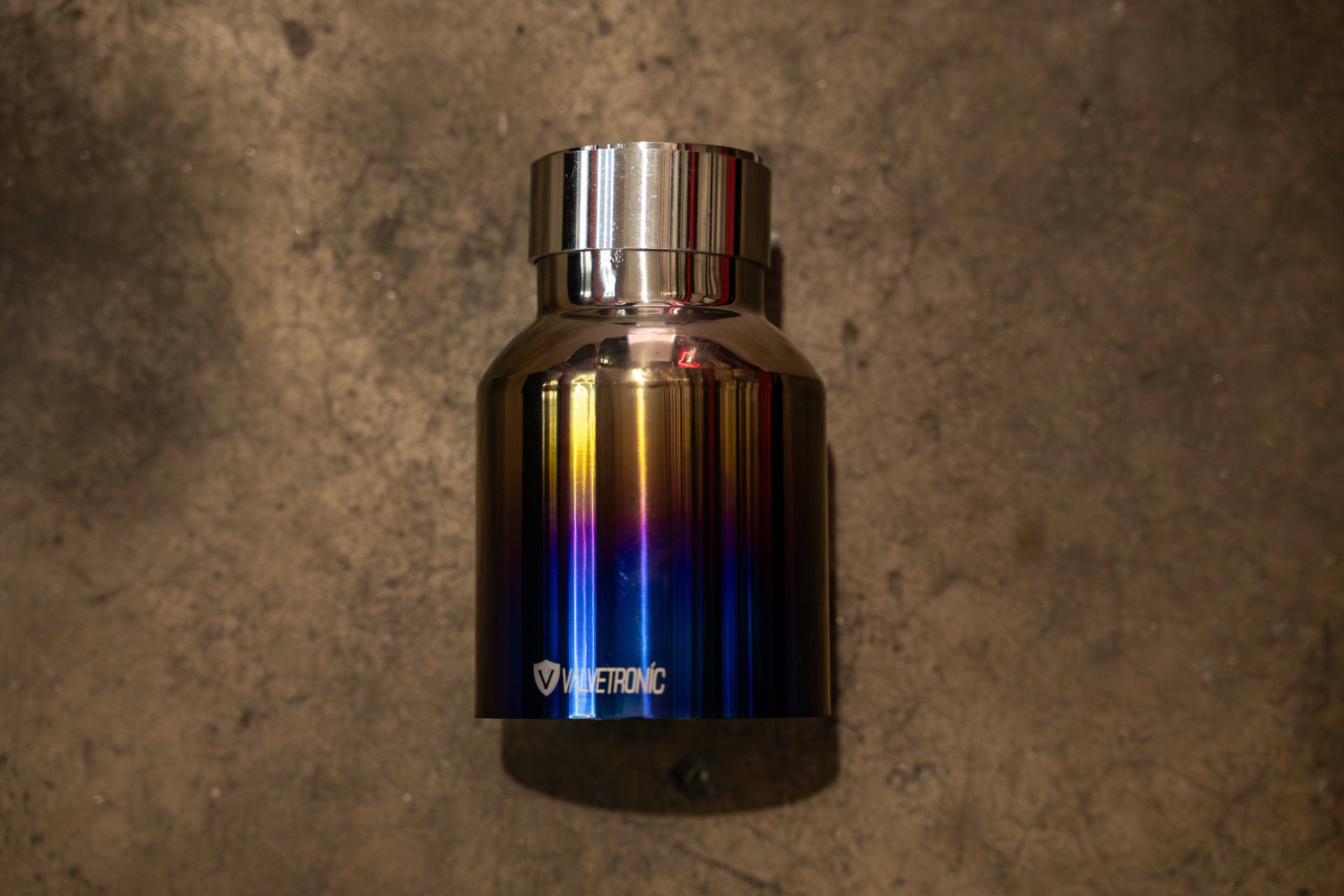 Kies-Motorsports Valvetronic Designs Valvetronic Designs 4.0 Inch Outlet Exhaust Tips (Exclusive) Raw Burnt Titanium / 2.5" Inlet