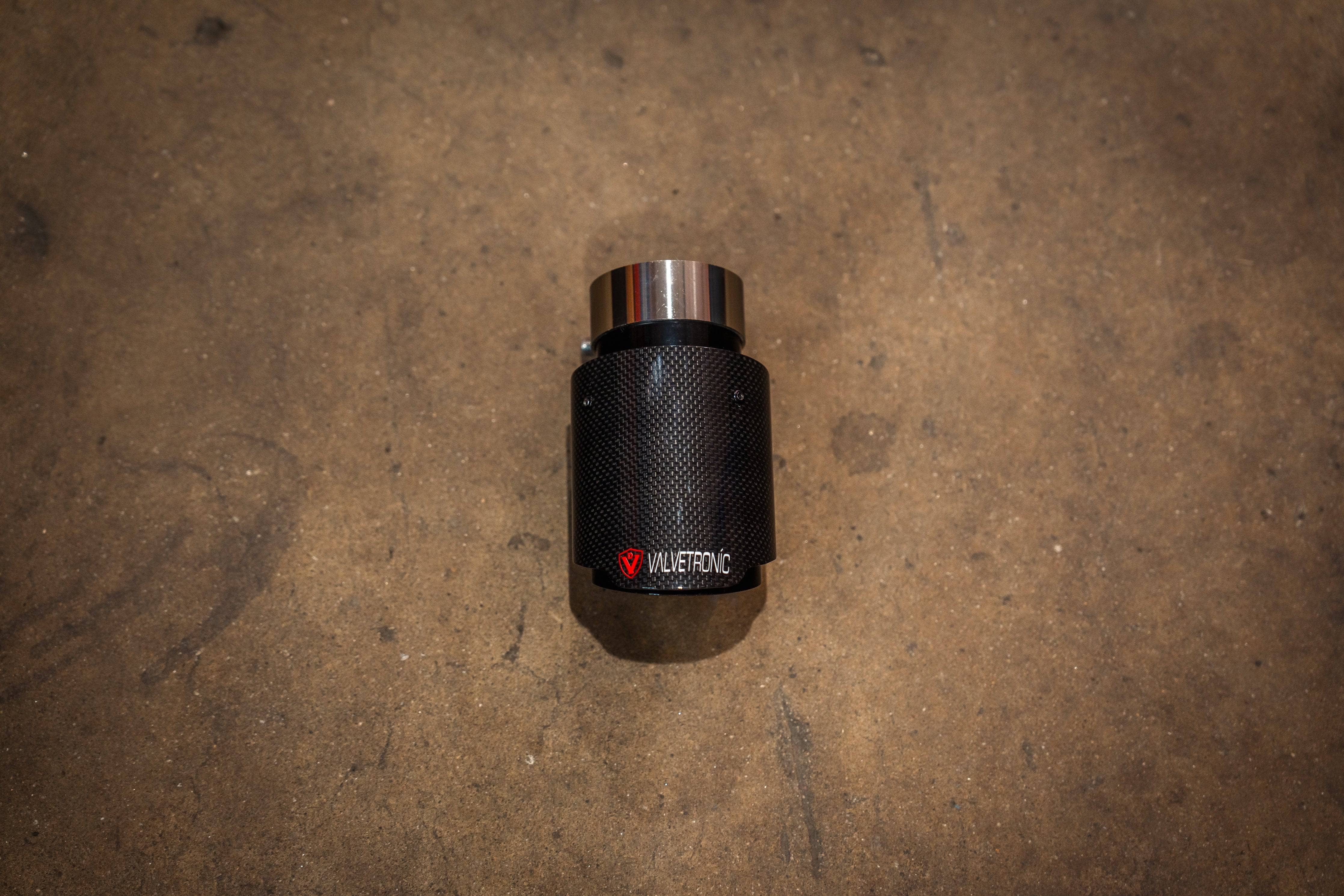 Kies-Motorsports Valvetronic Designs Valvetronic Designs Exhaust Tips (SINGLES) 2.5 / 63MM / Carbon Fiber 1x1