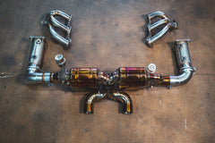 Kies-Motorsports Valvetronic Designs Valvetronic Valved Sport Exhaust System for Porsche 991.2 Carrera '+ Race Free Flow Pipes and Headers / Grade 5 Titanium