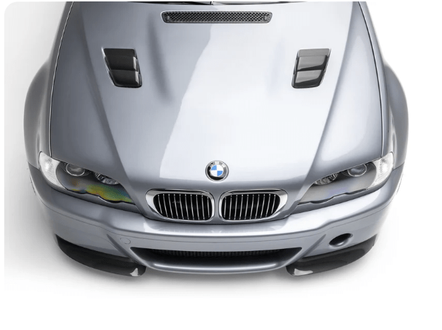 Kies-Motorsports Vorsteiner VORSTEINER BMW E46 M3 V-CSL Aero Rear Diffuser Carbon Fiber PP 1x1 Glossy Carbon Fiber PP 1X1 Glossy