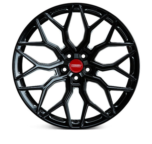 Kies-Motorsports Vossen Vossen HF-2 20x9 / 5x120 / ET35 / Flat Face / 66.9 - Gloss Black Wheel