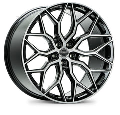 Kies-Motorsports Vossen Vossen HF-2 22x9 / 5x120 / ET30 / Flat Face / 72.56 - Brushed Gloss Black Wheel