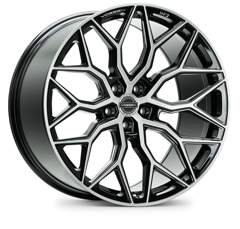 Kies-Motorsports Vossen Vossen HF-2 24x10 / 5x120 / ET32 / Deep Face / 72.56 - Brushed Gloss Black Wheel