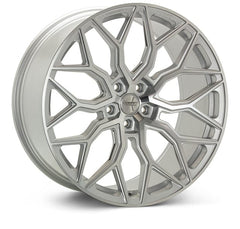 Kies-Motorsports Vossen Vossen HF-2 24X10 / 5X120 / ET32 / Deep Face / 72.56 - Silver Polished Wheel