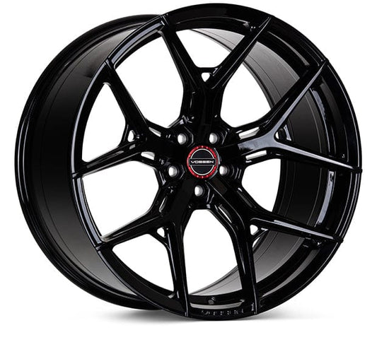 Kies-Motorsports Vossen Vossen HF-5 20x10 / 5x127 / ET-18 / Super Deep / 71.5 CB - Gloss Black Wheel