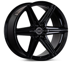 Kies-Motorsports Vossen Vossen HF6-2 22x9.5 / 6x139.7 / ET20 / Deep Face / 106.1 - Gloss Black Wheel