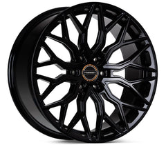 Kies-Motorsports Vossen Vossen HF6-3 20x9.5 / 6x139.7 / ET15 / Deep Face / 106.1 - Gloss Black Wheel