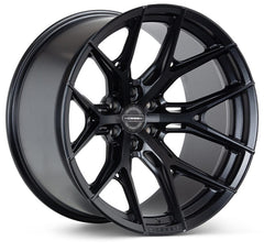 Kies-Motorsports Vossen Vossen HF6-4 22x12 / 6x139.7 / ET-44 / Ultra Deep Face / 106.1 - Satin Black Wheel