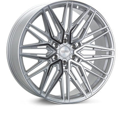 Kies-Motorsports Vossen Vossen HF6-5 22x12 / 6x135 / ET-44 / Ultra Deep Face / 87.1 - Silver Polished Wheel