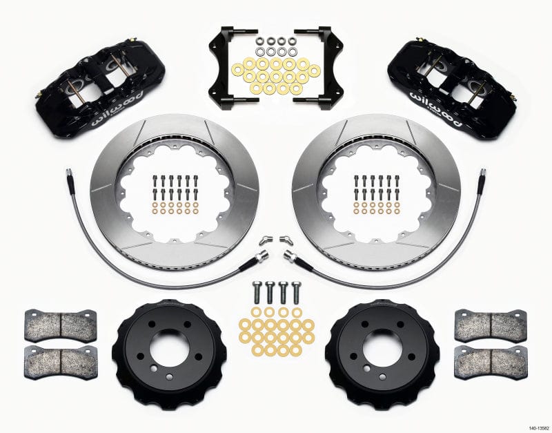 Kies-Motorsports Wilwood Wilwood AERO6 Front Hat Kit 14.00 2007-2011 BMW E90 Series w/Lines