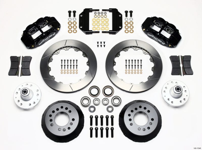 Wilwood Narrow Superlite 6R Front Hub & 1PC Rtr Kit 12.88in Dril 74-80 Pinto Disc Spindle only