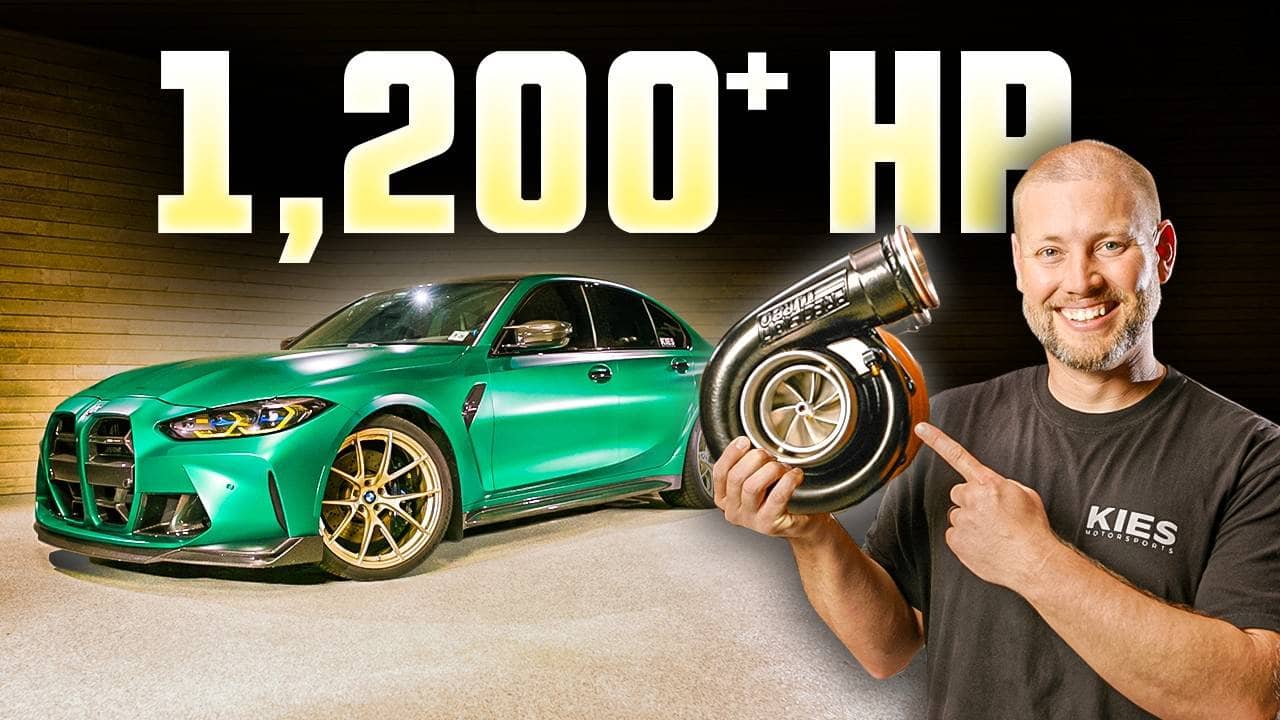 BMW G80 M3 1,218 wheel horsepower single-turbo build