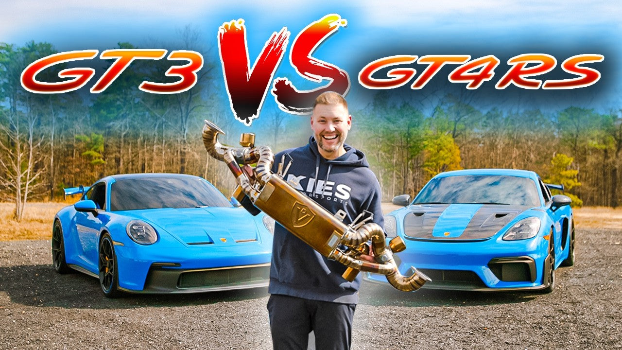 Bryan with the Porsche GT3 and GT4 RS and a Valvetronic titanium exhaust
