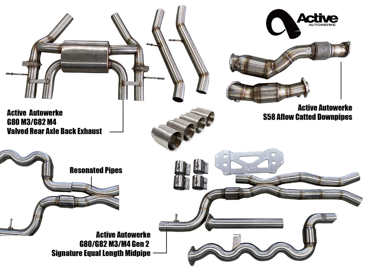 G80/G82 Exhaust Bundle AFlow Equal Length Resonated Main image