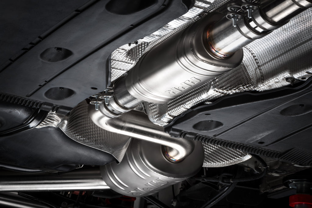 APR Catback Exhaust System (w/ Front Muffler) - GTI (MK7.5) — CBK0007