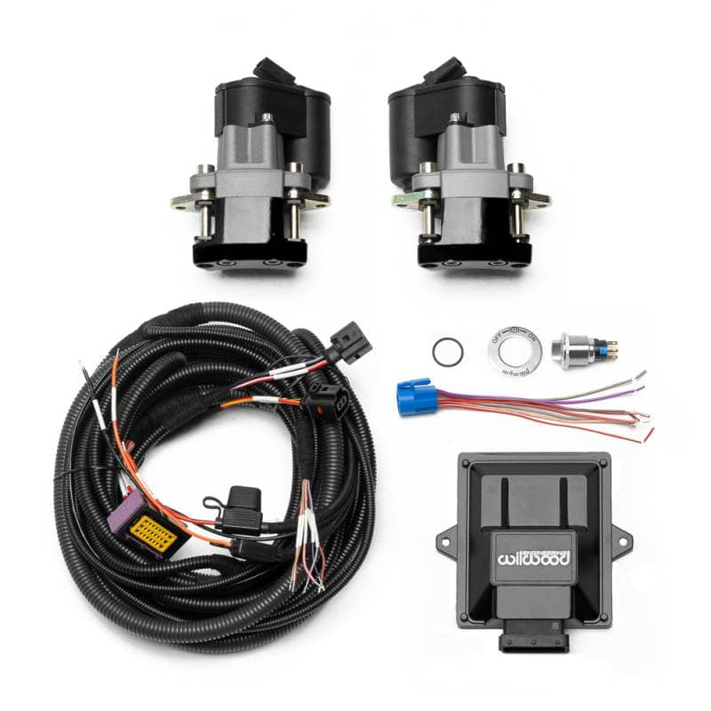 Kies-Motorsports Wilwood Wilwood Electronic Parking Brake Rear Retrofit Kit w/ Switch Harness - Black Powder Coat Caliper