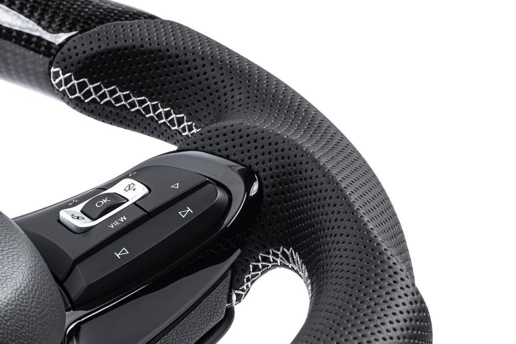APR Steering Wheel - Carbon Fiber & Perforated Leather
MK7 Golf R Silver (For use without Paddles) — MS100206