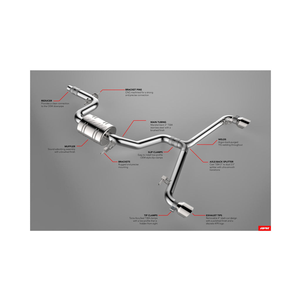 APR Catback Exhaust System - GTI (MK6) — CBK0016