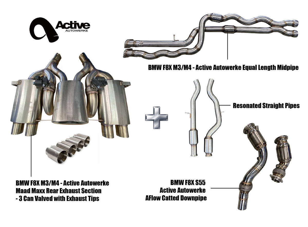 F80/F82 Exhaust Bundle AFlow Equal Length Resonated Main image