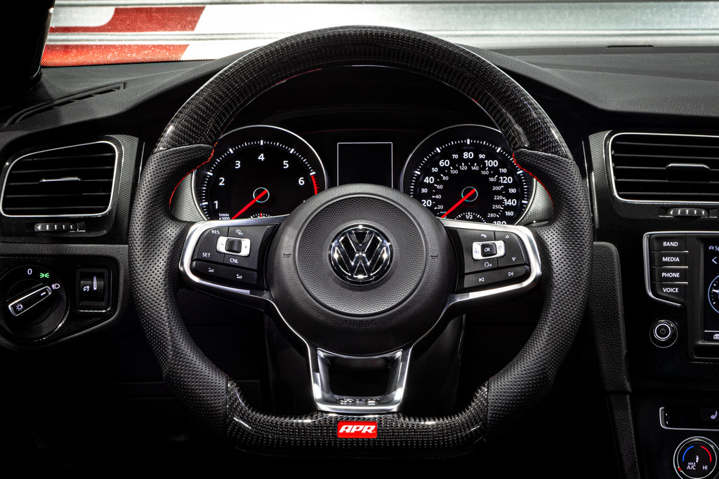 APR Steering Wheel - Carbon Fiber & Perforated Leather
MK7 GTI/GLI Red (For use without Paddles) — MS100205