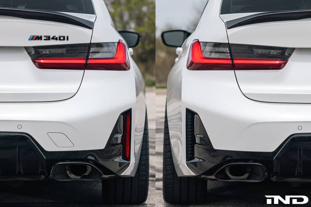 Kies-Motorsports IND Distribution Acexxon G20 3-Series LCI M-Sport Rear Reflector Insert Set - Honeycomb