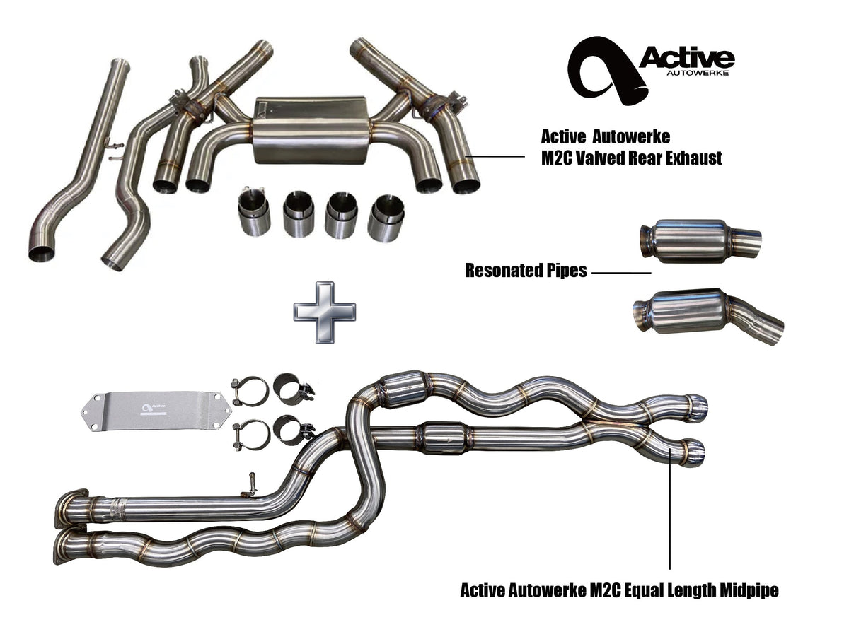 F87 M2C Exhaust Bundle Equal Length Resonated Main image