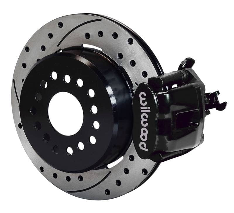 Kies-Motorsports Wilwood Wilwood Combination Parking Brake Rear Kit 12.19in Dia 0.81in Rotor Thickness - Black Drilled