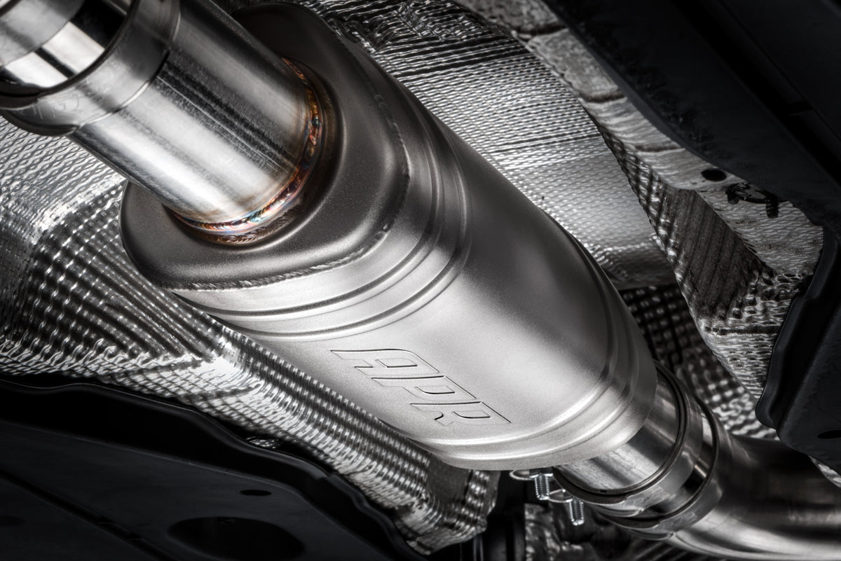 APR Catback Exhaust System (w/ Front Muffler) - GTI (MK7) — CBK0008