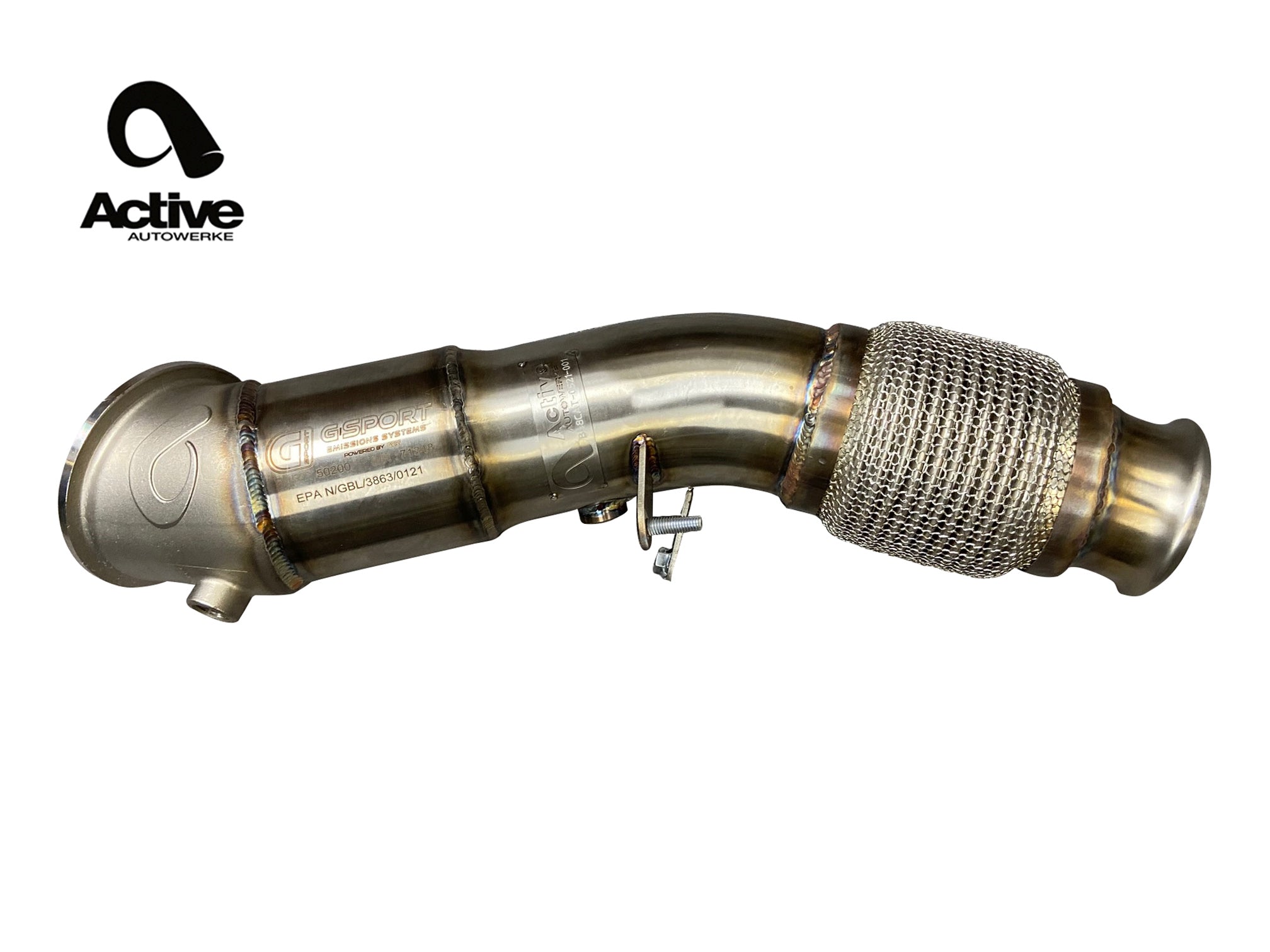 Active Autowerke BMW B46/B48 F3X 230i 330i 430i and G2X 330e Active AFlow Catted Downpipe Secondary image