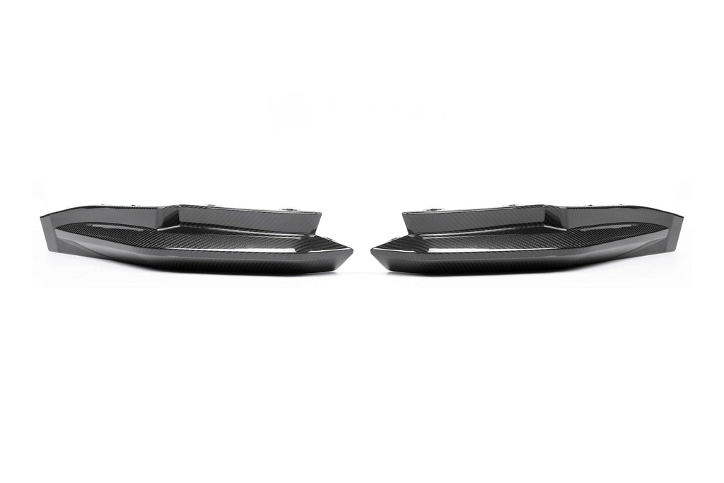 G8X Dry Carbon Fiber Rear OEM Style Replacement Bumper Splitters