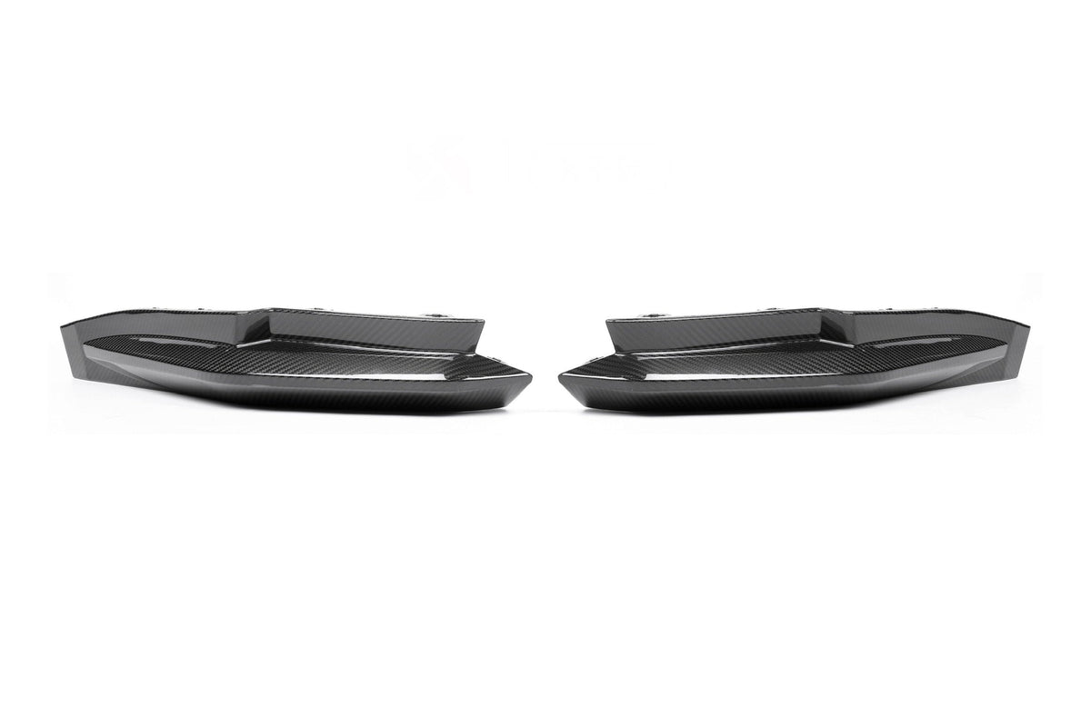 G8X Dry Carbon Fiber Rear OEM Style Replacement Bumper Splitters
