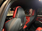 G8X Dry Carbon Fiber Head Rest Covers