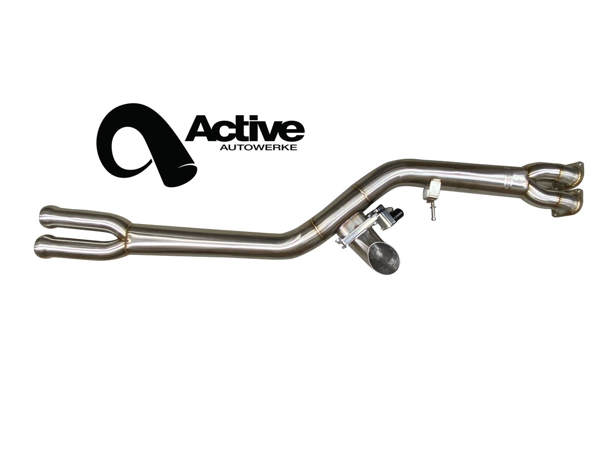 F87 BMW M2 Competition Mid Pipe includes Active F-brace Main image