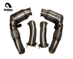 Active Autowerke S68T AFlow Catted Downpipes for x-body