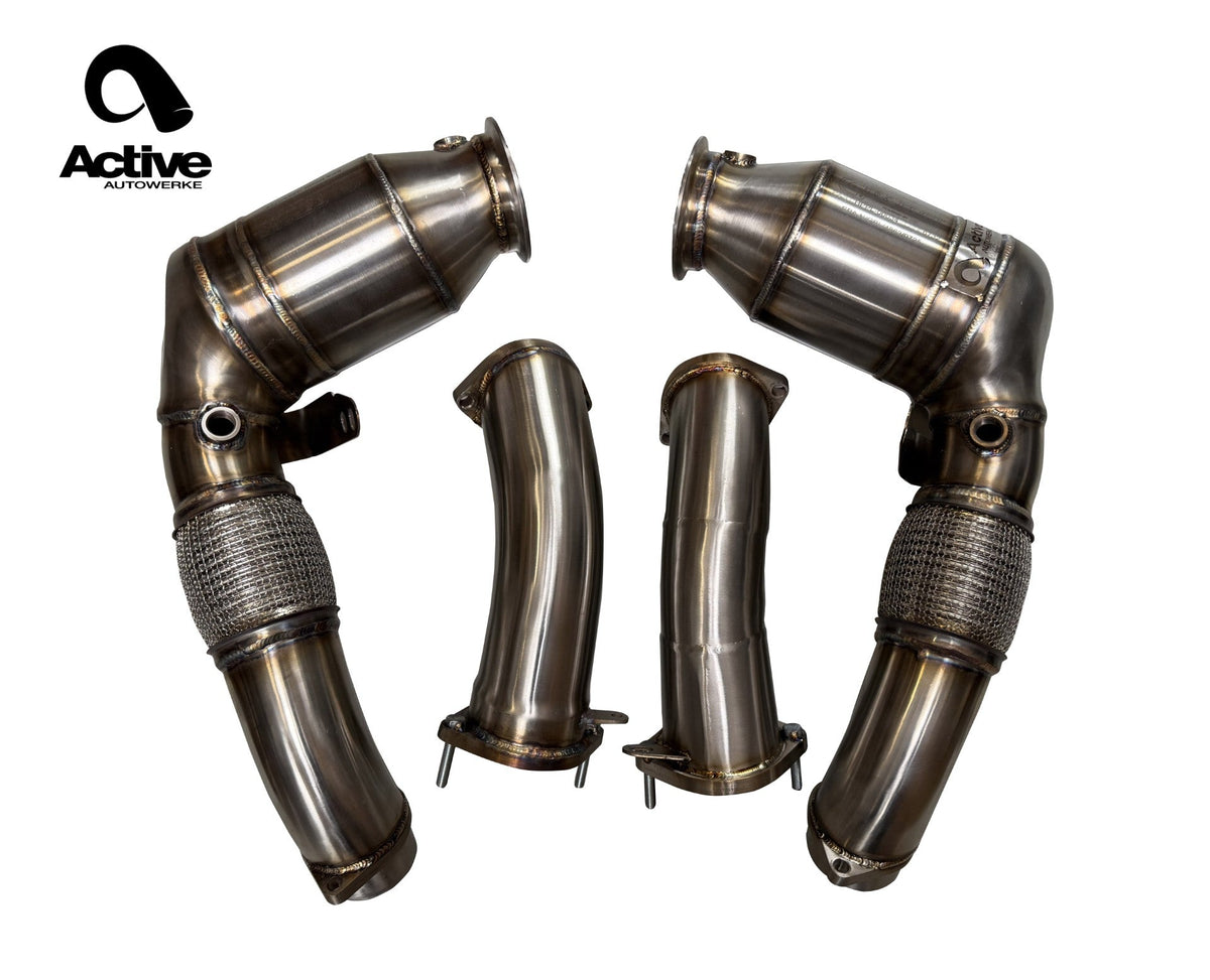 Active Autowerke S68T GESI Catted Downpipes for x-body Main image